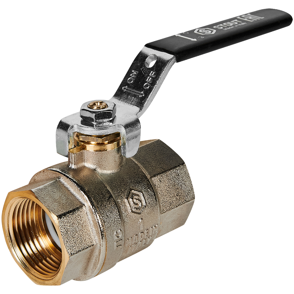 Кран шаровой 1' ВВ ручка рычаг, полнопроходной