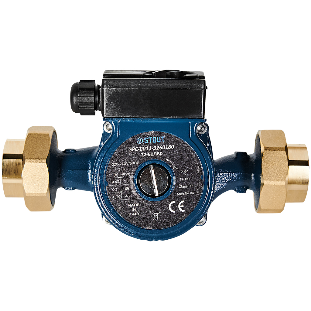 Циркуляционный насос 32-60/180 с латунными гайками G2 x Rp 1 1/4