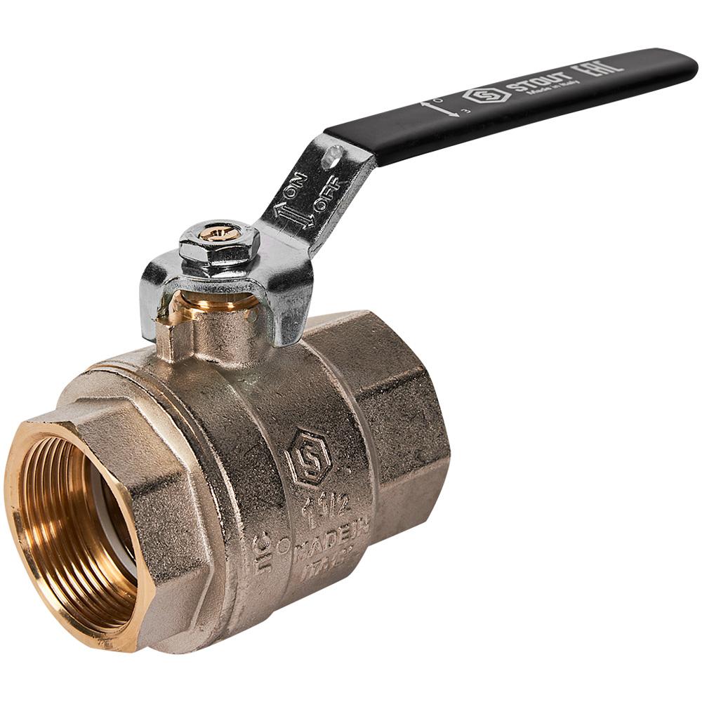 Кран шаровой полнопроходной, ВР/ВР, ручка рычаг 1 1/2