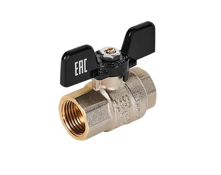 Кран шаровой 1/2' ВВ ручка бабочка