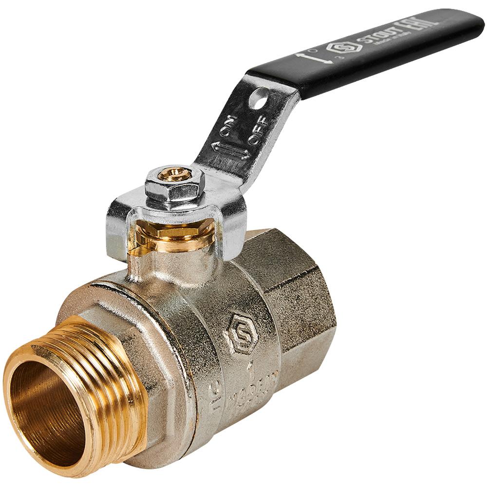 Кран шаровой полнопроходной, ВР/НР, ручка рычаг 1