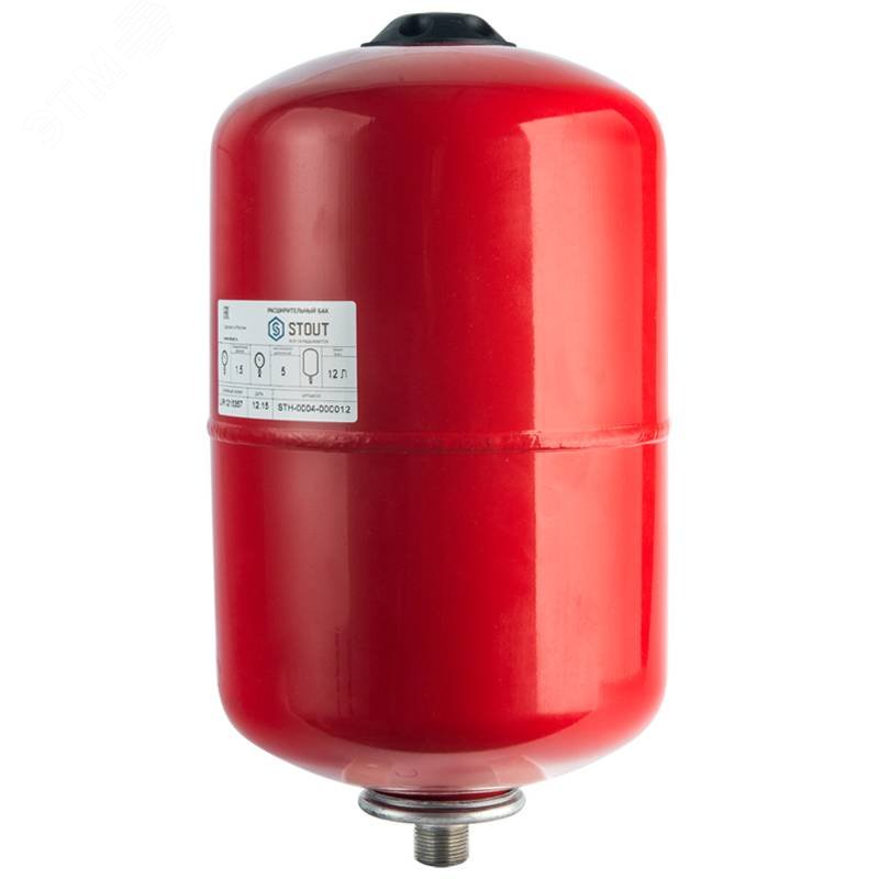 Бак расширительный на отопление 12 л. (цвет красный) STH-0004-000012 STOUT - превью 9