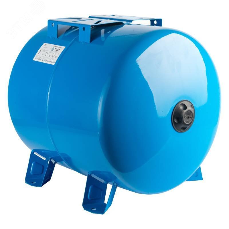 Гидроаккумулятор 80 л. горизонтальный (цвет синий) STW-0003-000080 STOUT - превью 8