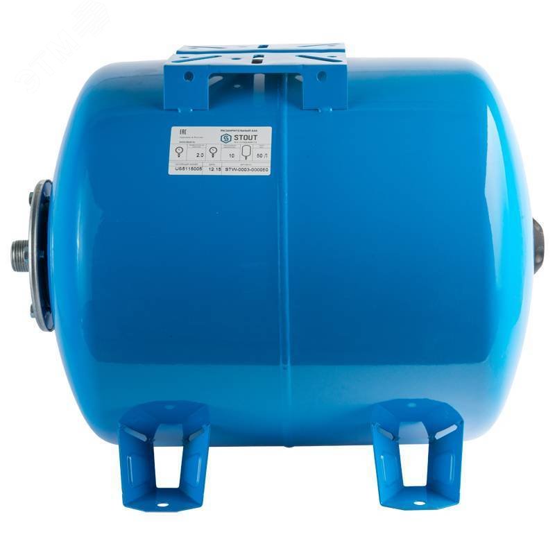 Гидроаккумулятор 80 л. горизонтальный (цвет синий) STW-0003-000080 STOUT - превью 9