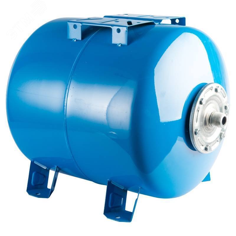 Гидроаккумулятор 100 л. горизонтальный (цвет синий) STW-0003-000100 STOUT - превью 4