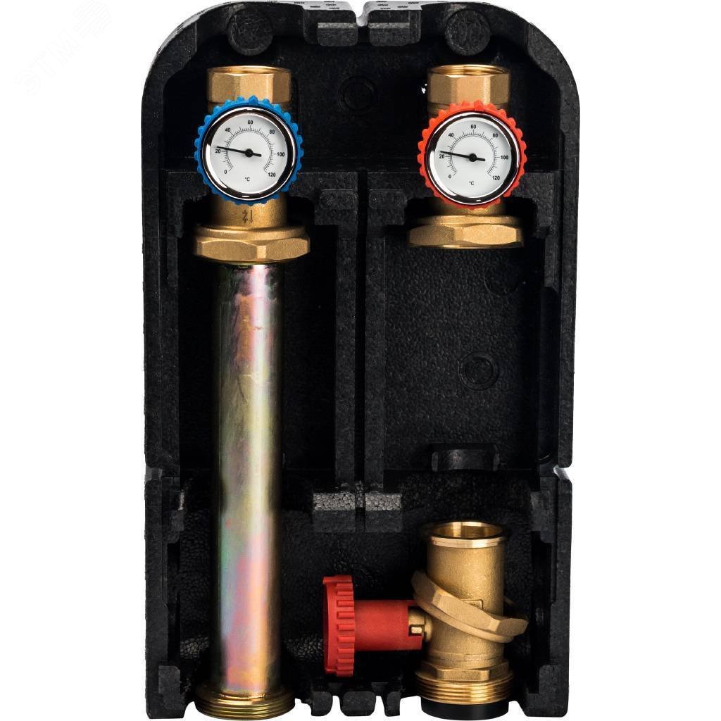 Изображение товара Группа насосная с прямым контуром 1 без насоса DN32 Итальянский бренд STOUT