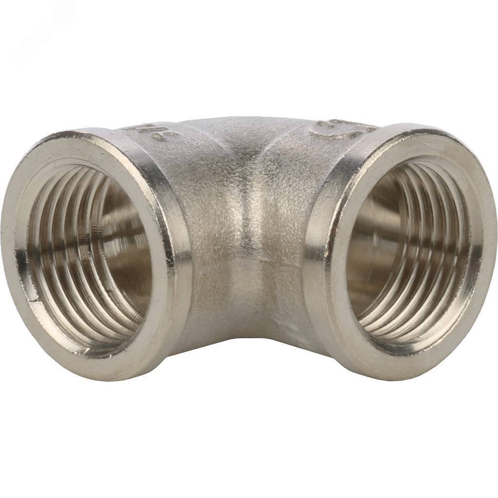 Изображение товара Угольник ВВ 1/2 никелированный - фитинг для водопроводных систем