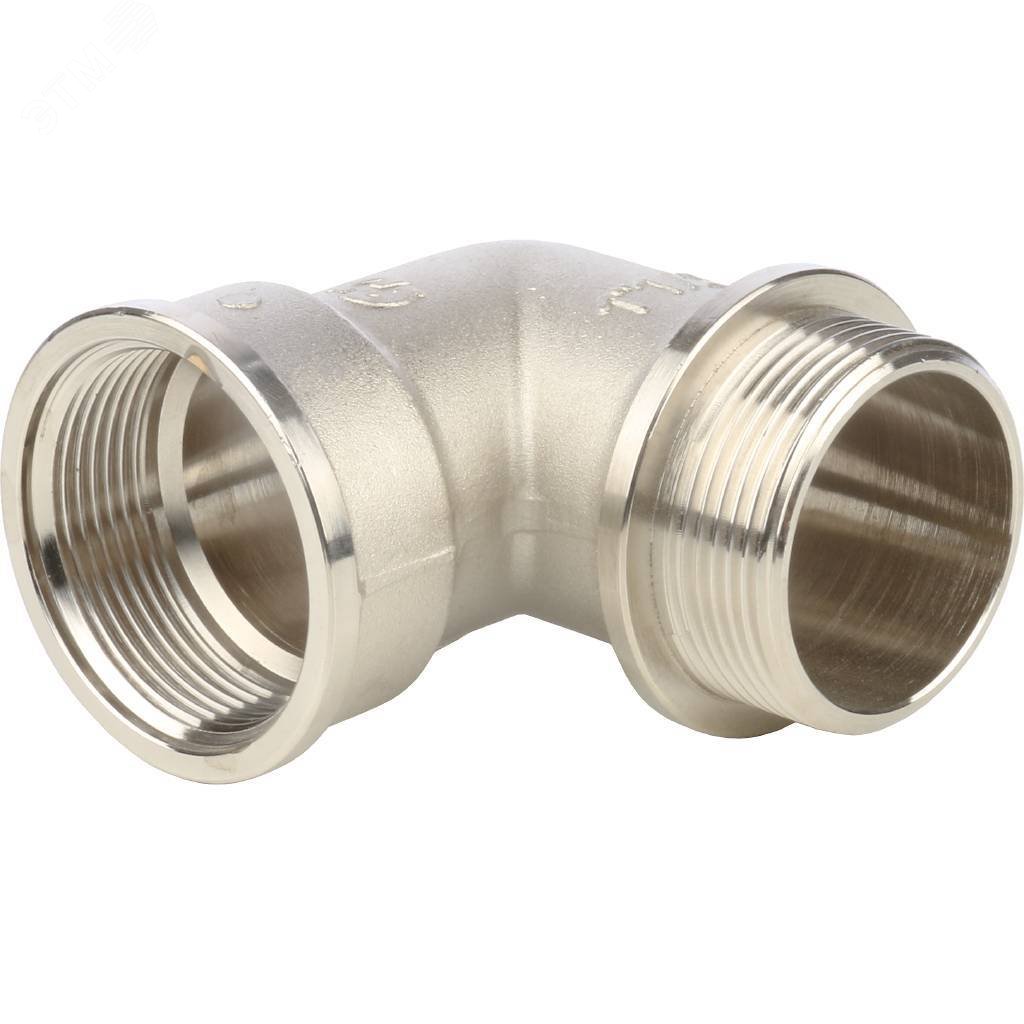 Изображение товара Угольник никелированный 1'1/2 для систем водоснабжения и отопления