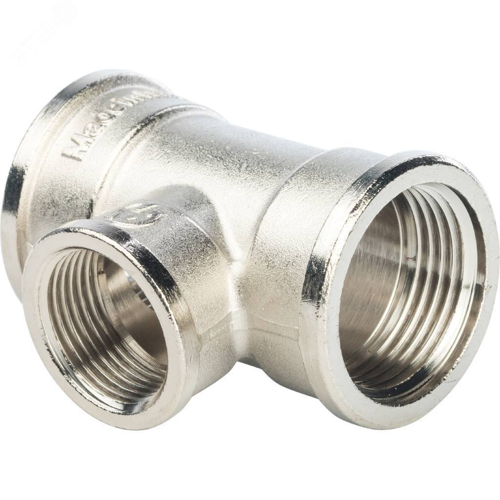 Изображение товара Тройник ВВВ 1x3/4x1 никелированный р vus