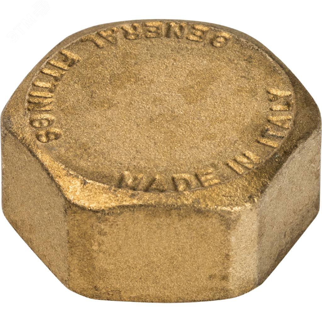 Изображение товара Заглушка ВР 3/4 для стальных труб латунная Италия