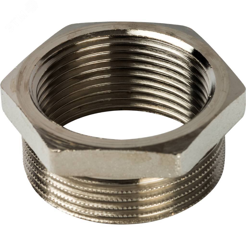 Изображение товара Футорка никелированная 1'1/4x1' STOUT для водопровода и отопления