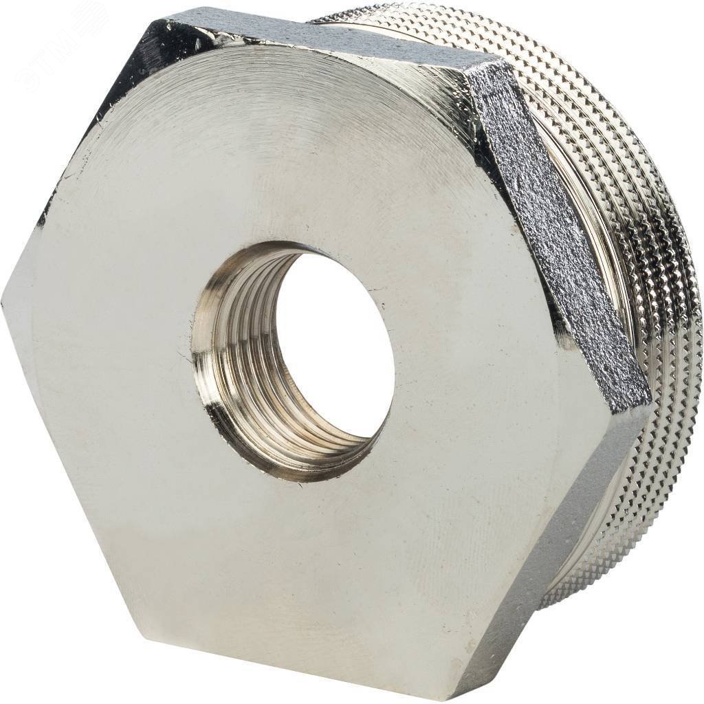 Изображение товара Футорка никелированная 1'1/2x1/2 для систем водоснабжения и отопления