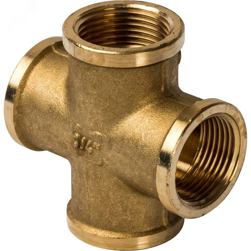 Изображение товара Крестовина ВВ 3/4 из латуни для водопровода и отопления