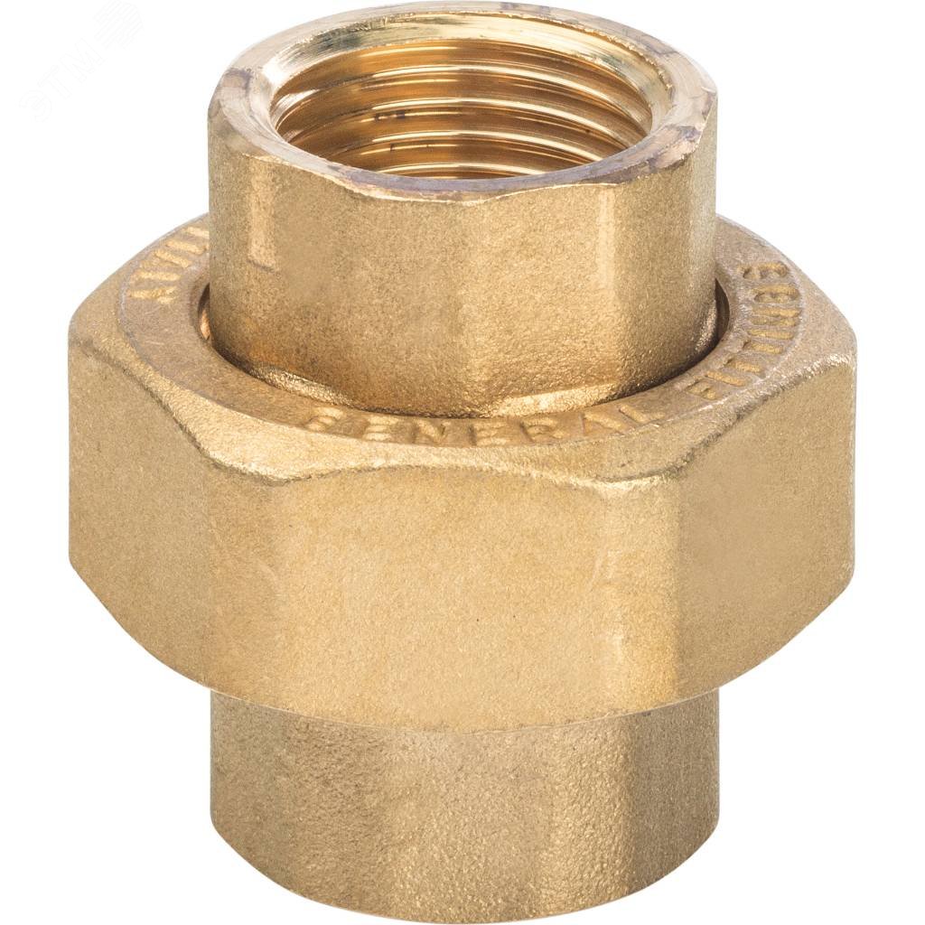 Изображение товара Разъемное соединение американка ВB 1/2 латунь Италия 16 бар STOUT