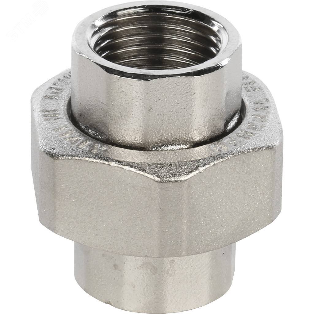 Изображение товара Разъемное соединение американка ВВ никелированное 1/2 дюйма трубопроводный фитинг