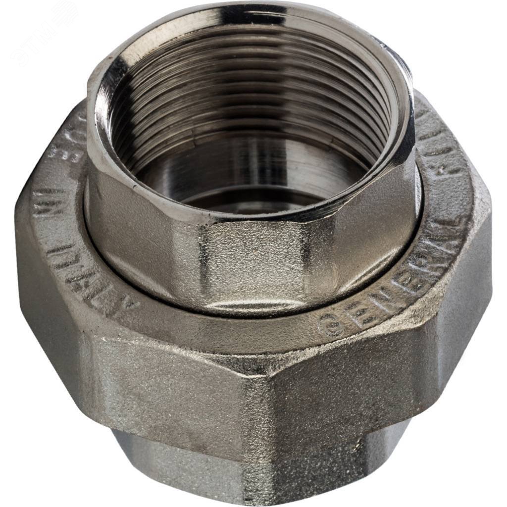 Изображение товара Разъемное соединение американка ВВ никелированное 1 1/4 - надежное латунное фитинг для труб