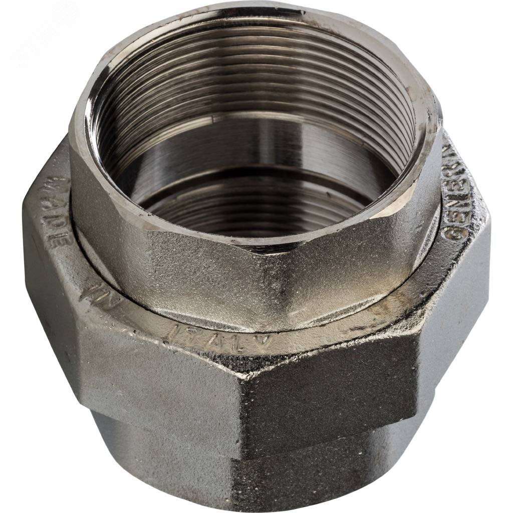 Изображение товара Разъемное соединение американка ВВ никелированное 2 диаметр 50,8 мм металл латунь