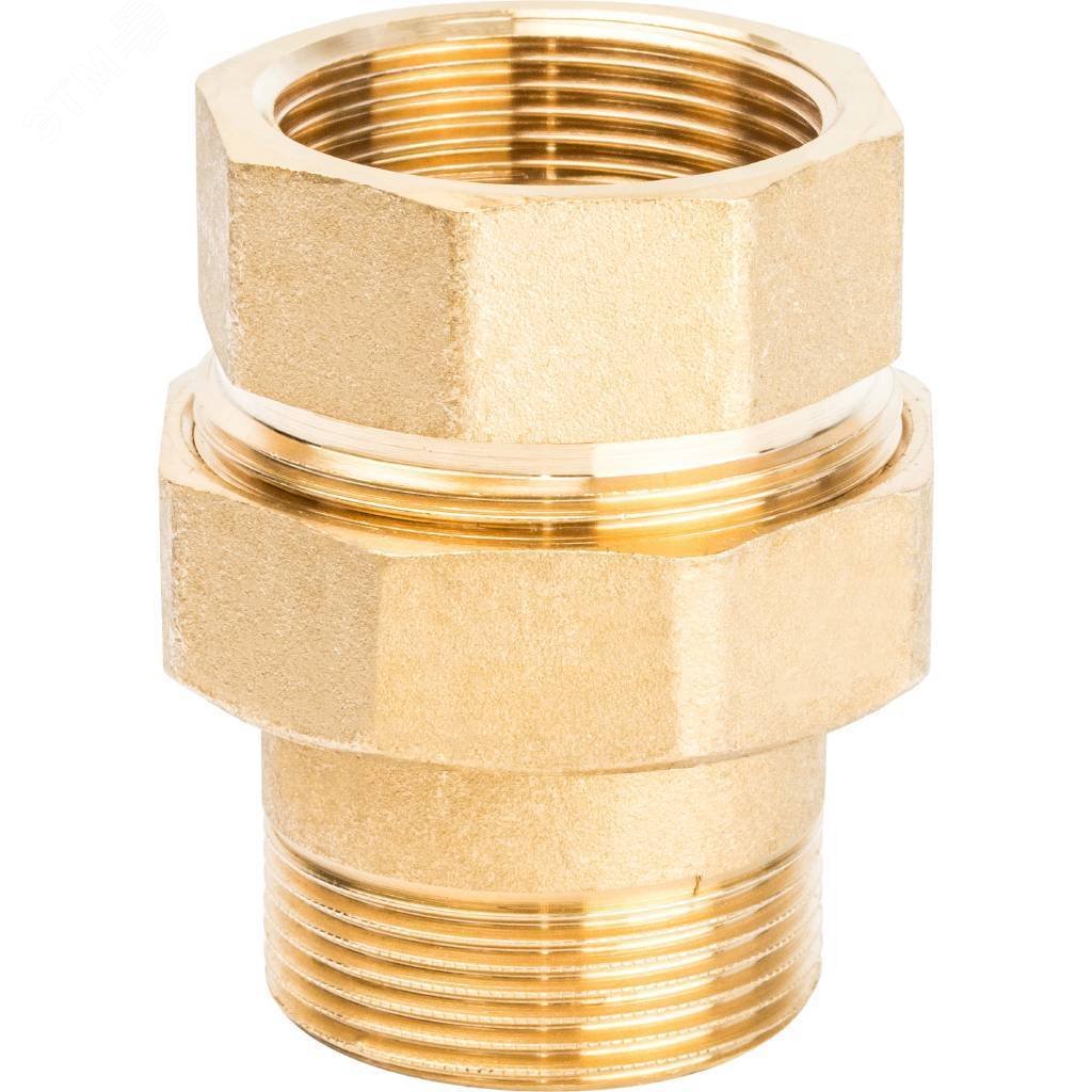 Изображение товара Разъемное соединение 'американка' ВН, уплотнение под гайкой по плоскости 1' 1/2 (шт)