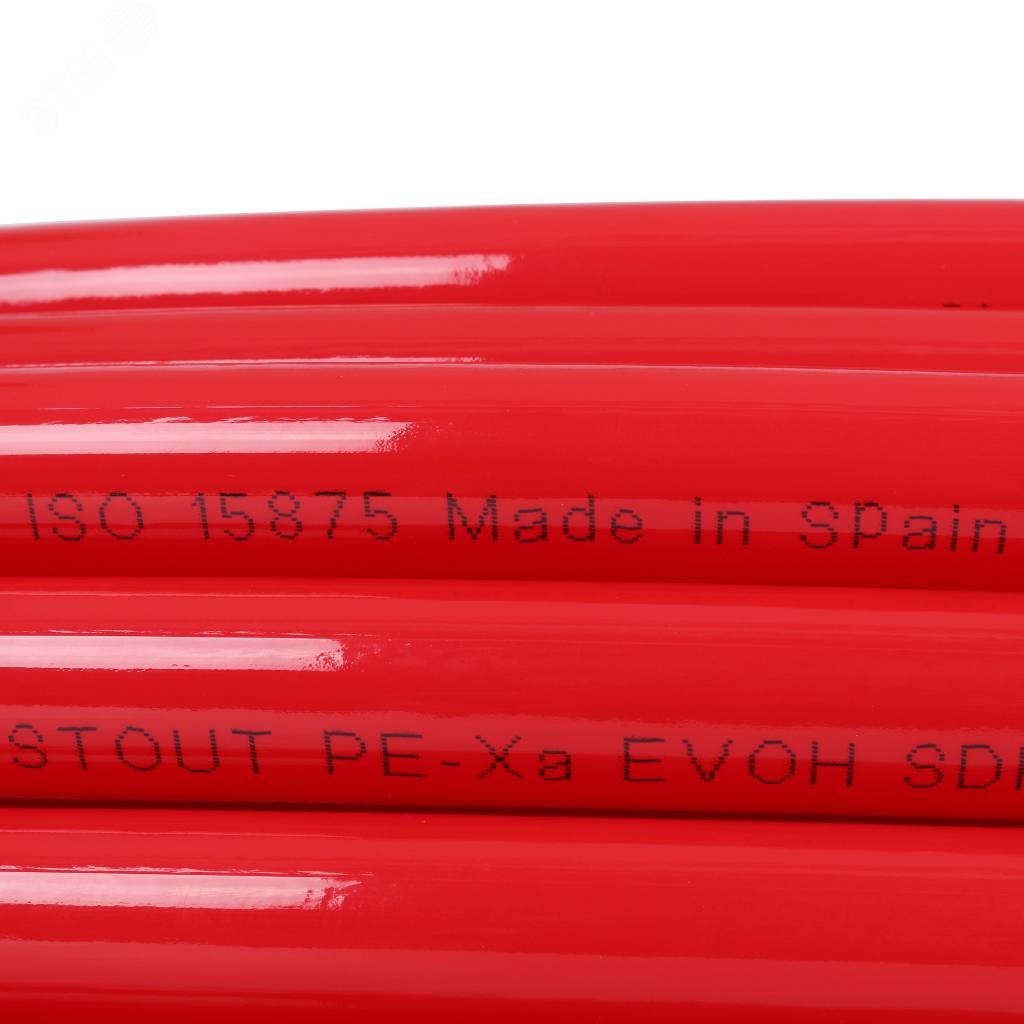 Труба из сшитого полиэтилена PEX-a EVOH 20х2,0 бухта 240м, красная SPX-0002-242020 STOUT - превью 2