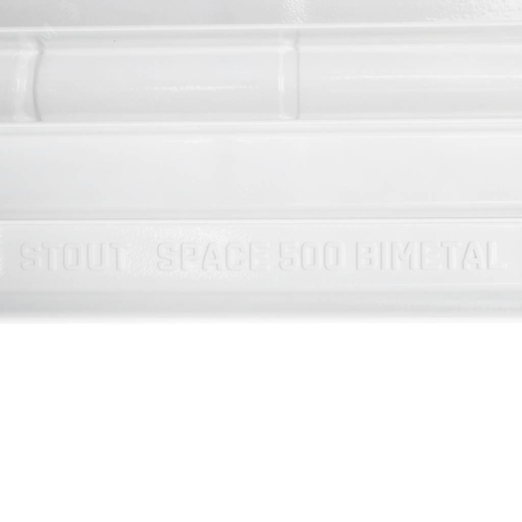 Радиатор биметаллический секционный 500/90/6 боковое подключение SRB-0310-050006 STOUT - превью 8