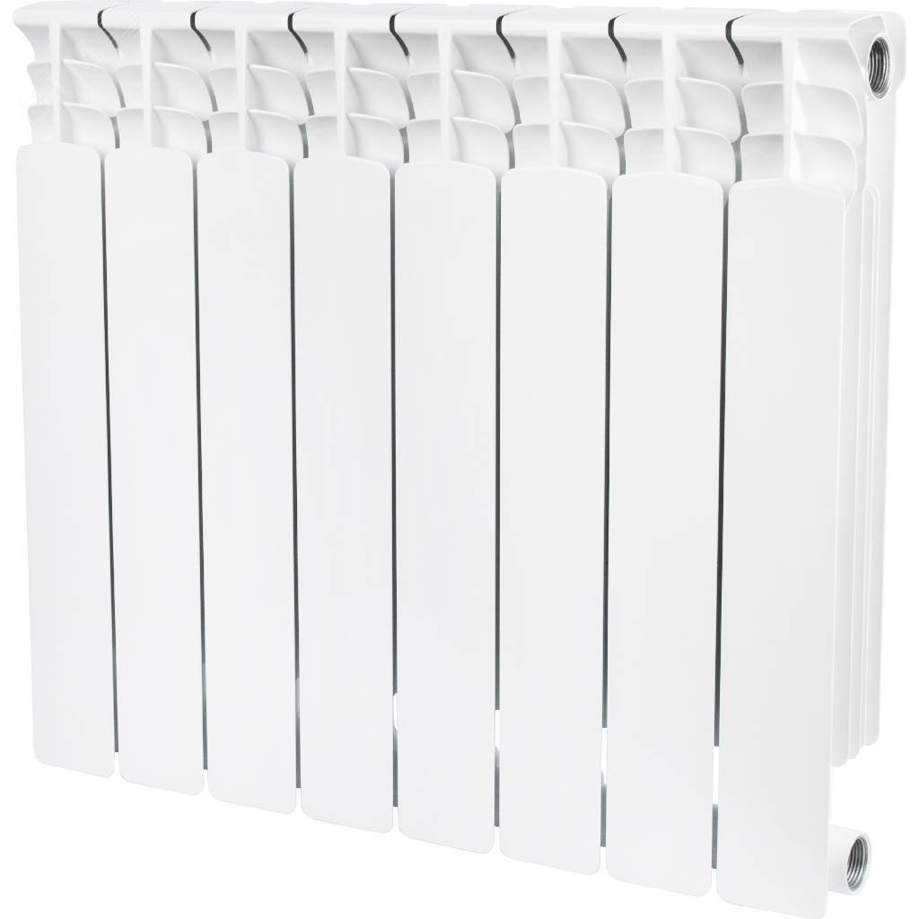 Изображение товара Биметаллический радиатор Space 500/90/8 боковое подключение STOUT Россия