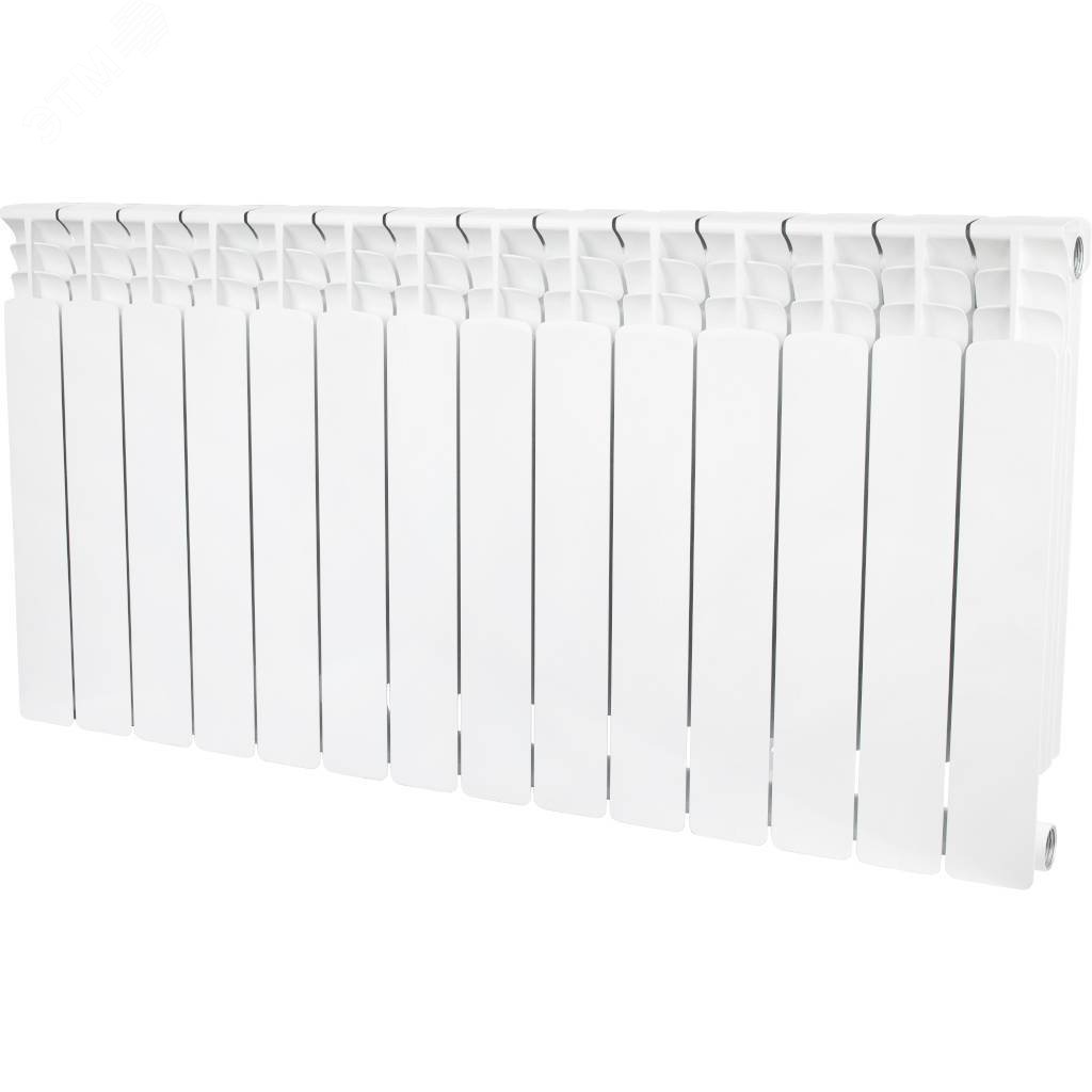 Изображение товара Радиатор биметаллический STOUT Space 500/90/14 боковое подключение белый