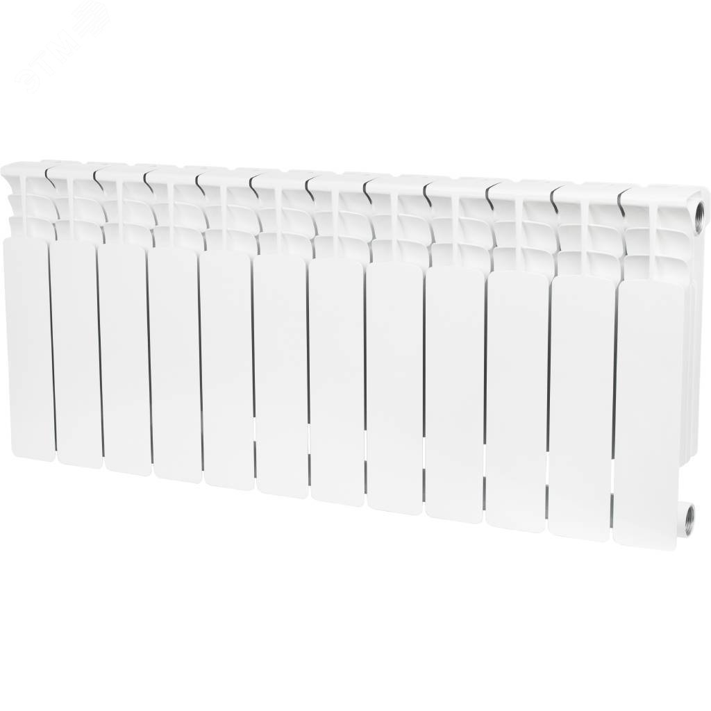 Изображение товара STOUT Space биметаллический 12 секций, 350/90/12 боковое подключение, 16,08 м2, 430x960x100 мм