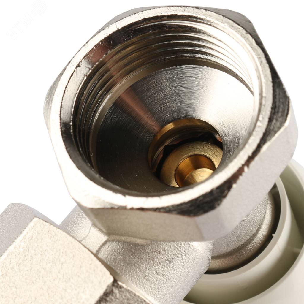 Клапан ручной терморегулирующий с неподъемным шпинделем, угловой 3/4 SVRs 1152 000020 STOUT - превью 6