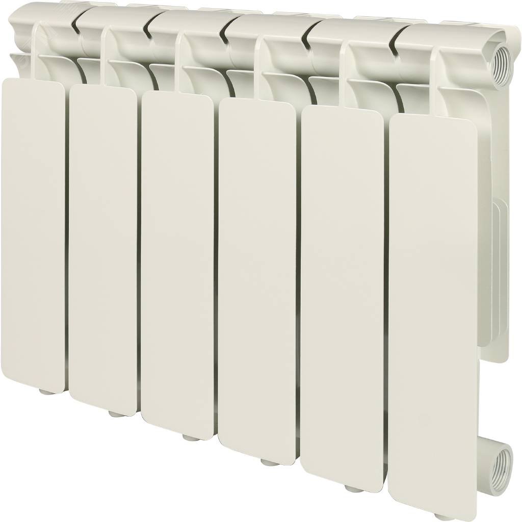 Изображение товара Радиатор алюминиевый секционный 350/80/6 боковое подключение (шт)