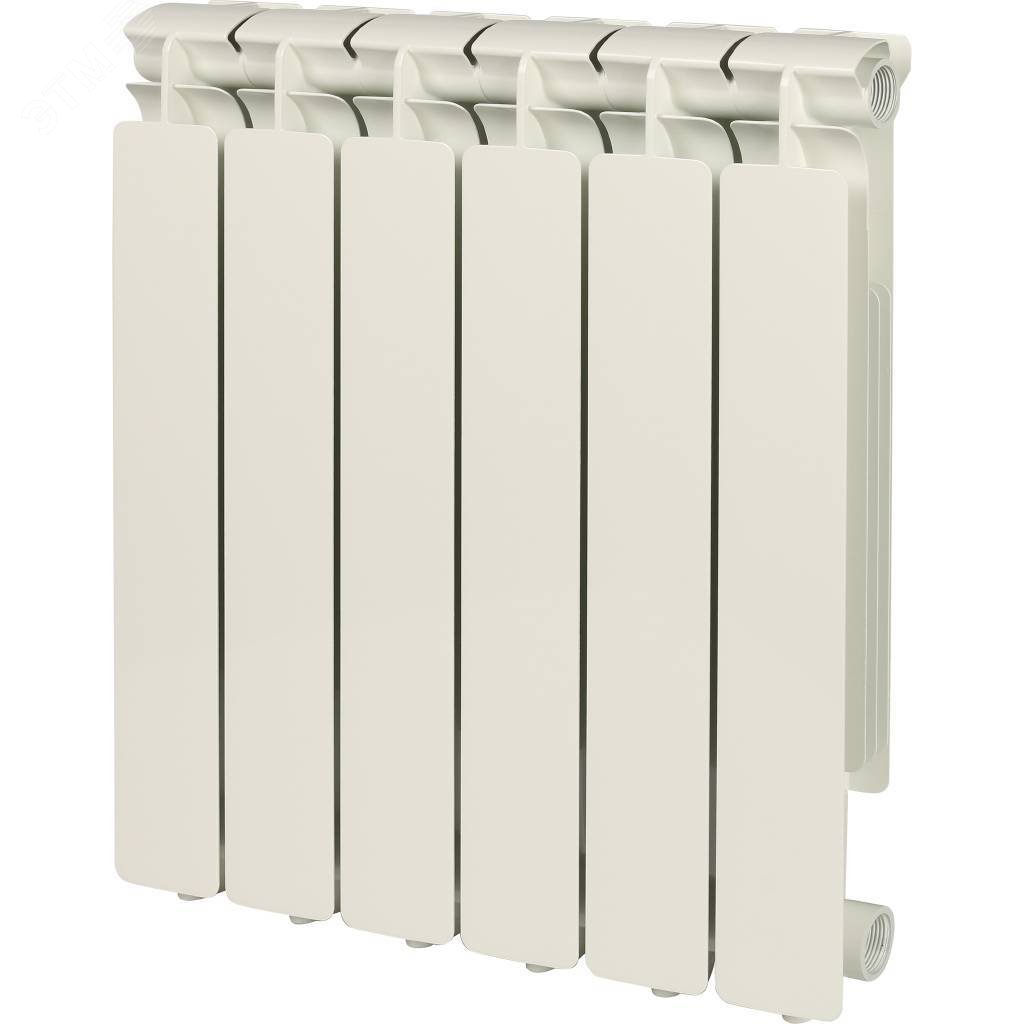 Изображение товара Радиатор алюминиевый секционный 500/80/6 боковое подключение (шт)