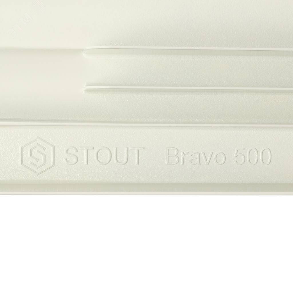Радиатор алюминиевый секционный 500/80/8 боковое подключение SRA-0110-050008 STOUT - превью 8
