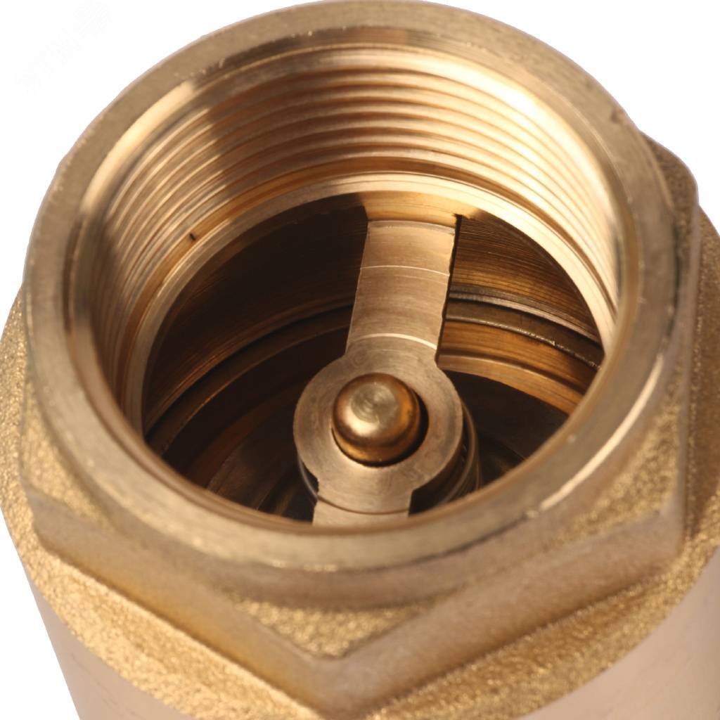 Клапан обратный пружинный муфтовый 1 1/4' с металлическим седлом SVC-0011-000032 STOUT - превью 4