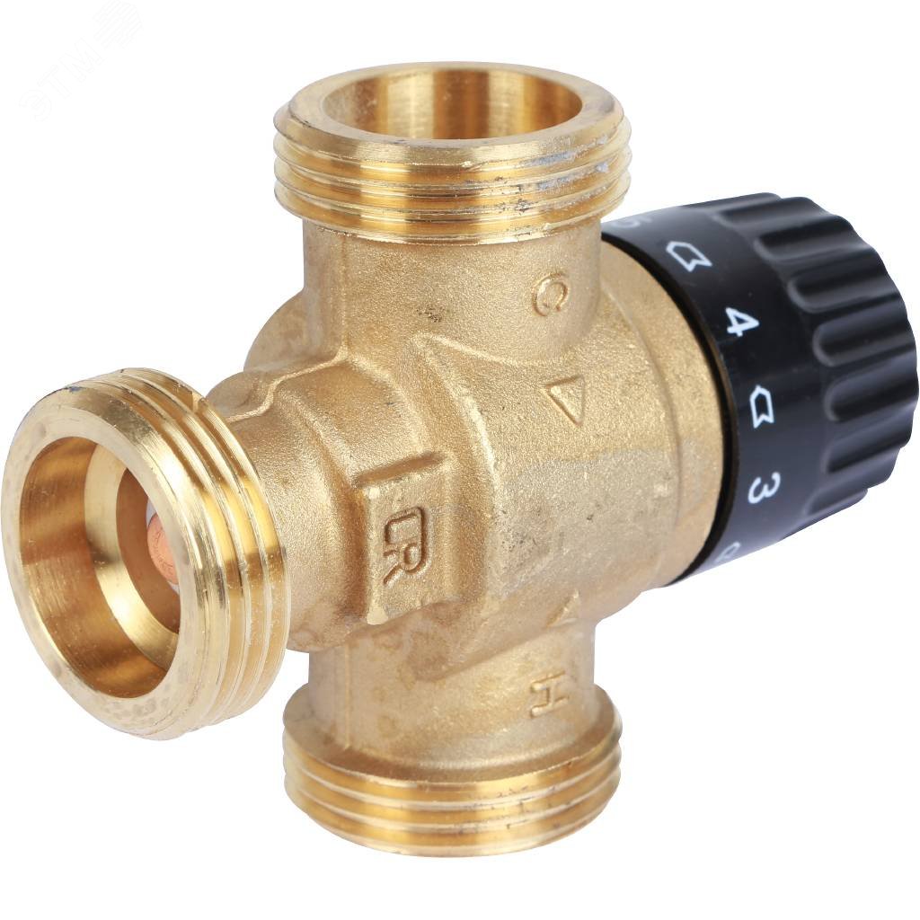 Клапан термостатический смесительный для систем отопления и ГВС 1' НР 30-65гр Kvs=1,8 SVM-0125-186525 STOUT - превью 8
