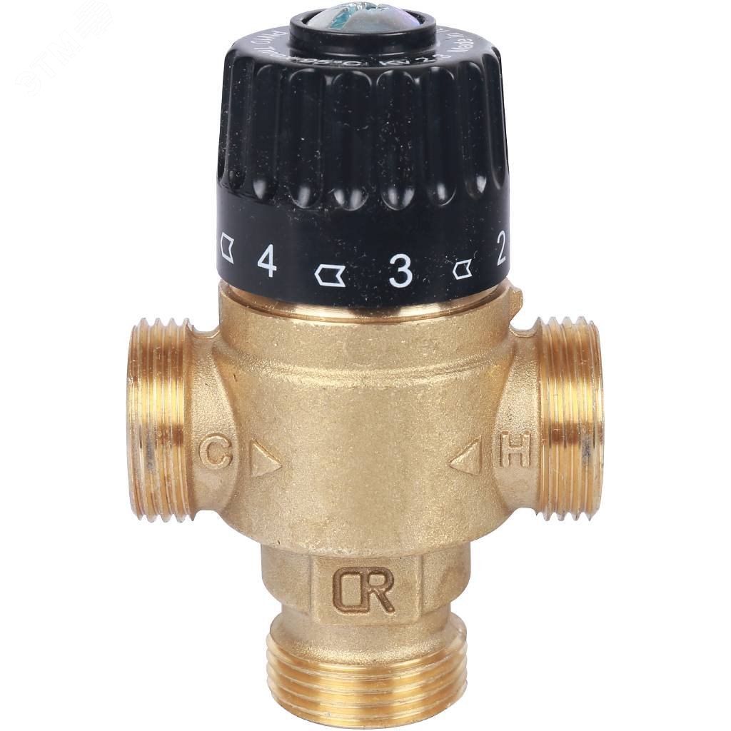 Клапан термостатический смесительный для систем отопления и ГВС 3/4' НР 30-65гр Kvs=2,3 SVM-0125-236520 STOUT - превью 5