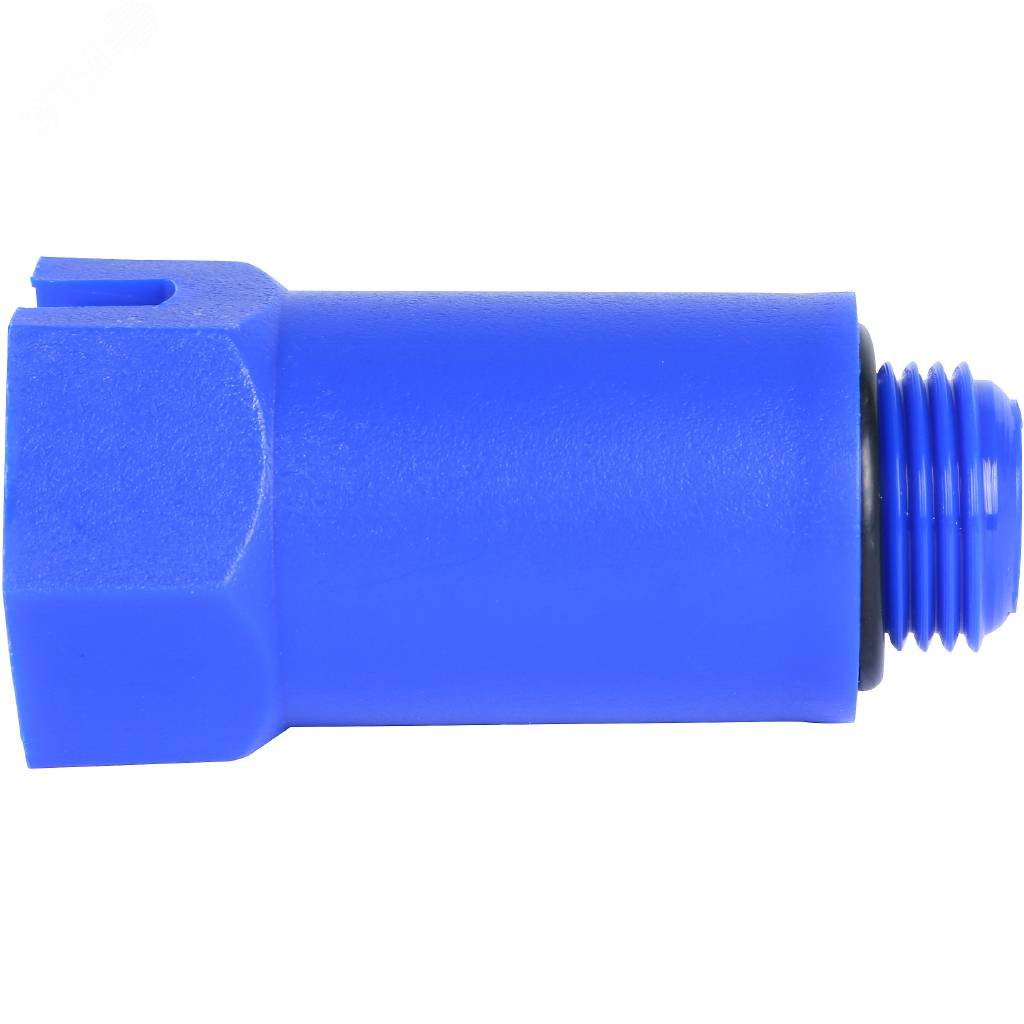 Пробка напорная Н 1/2' удлиненная пластиковая     синяя SFA-0035-100012 STOUT - превью 5