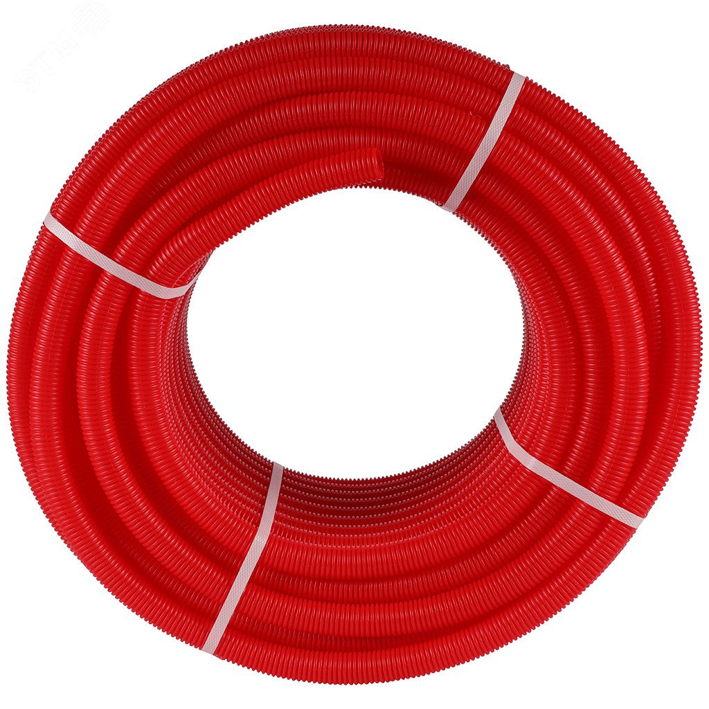 Труба гофрированная ПНД, цвет красный диаметр 23 мм для трубы 16 SPG-0002-502316 STOUT - превью 4