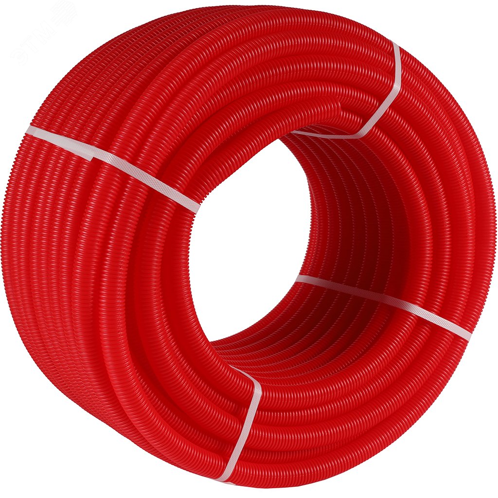 Труба гофрированная ПНД, цвет красный диаметр 23 мм для трубы 16 SPG-0002-502316 STOUT - превью 5
