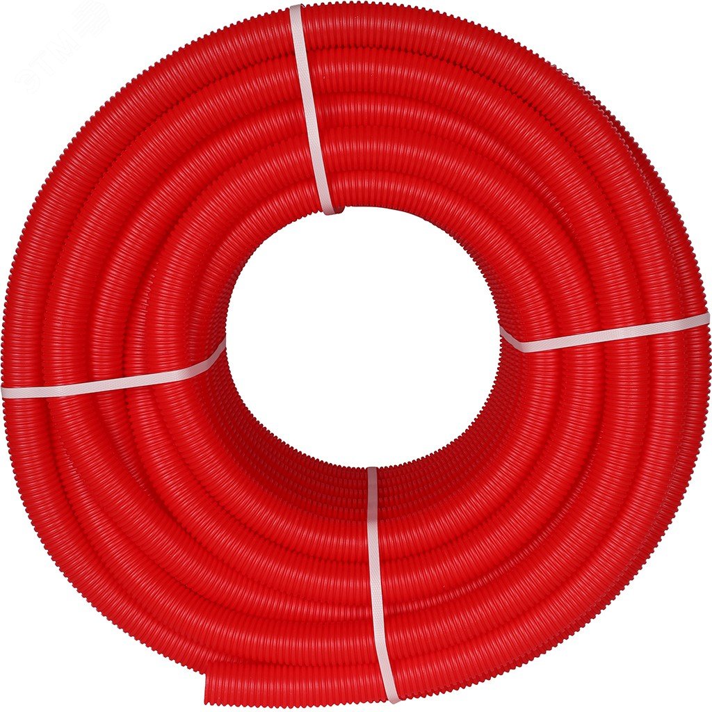 Труба гофрированная ПНД, цвет красный, наружным диаметром 35 мм для труб диаметром 25 мм SPG-0002-503525 STOUT - превью 2