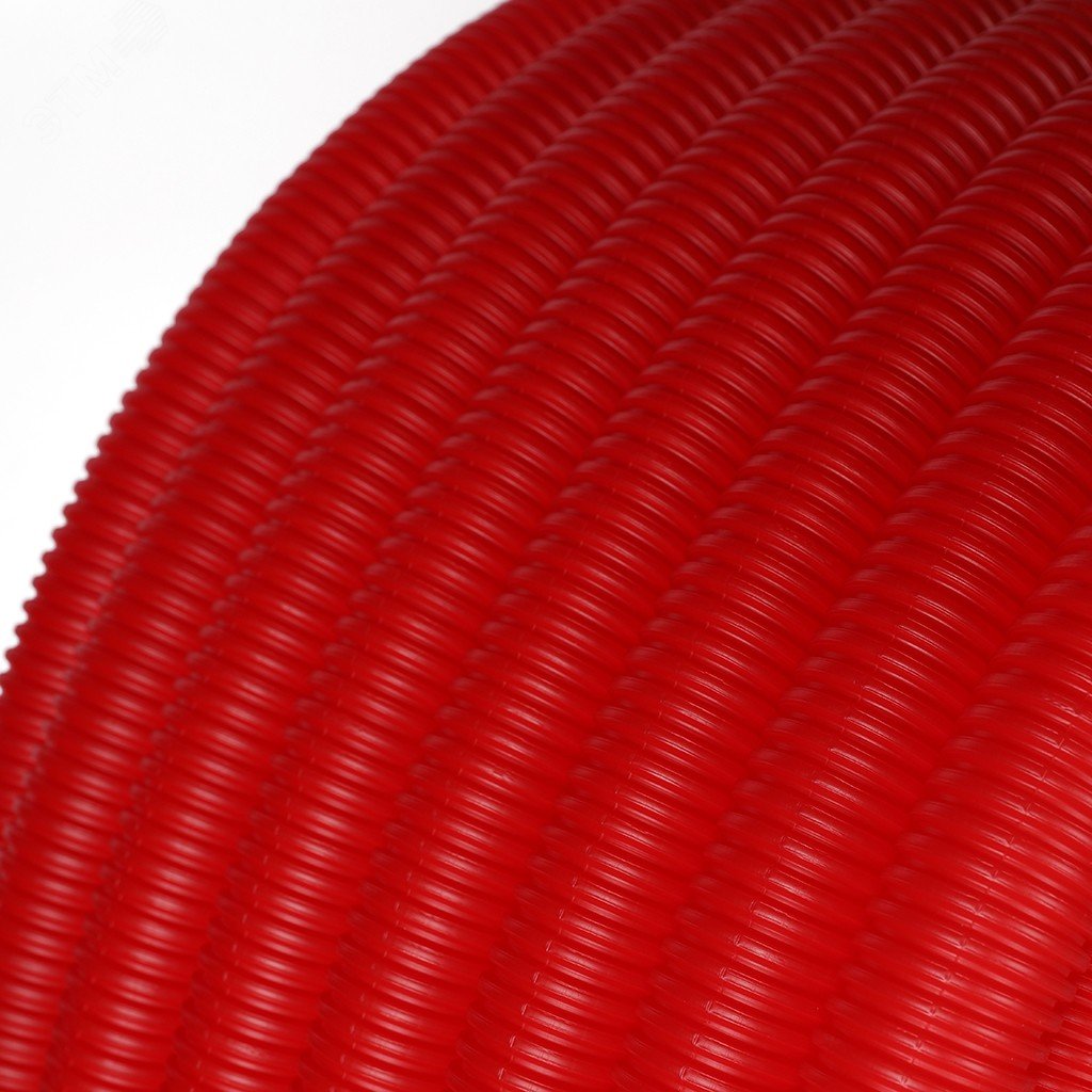 Труба гофрированная ПНД, цвет красный, наружным диаметром 35 мм для труб диаметром 25 мм SPG-0002-503525 STOUT - превью 5