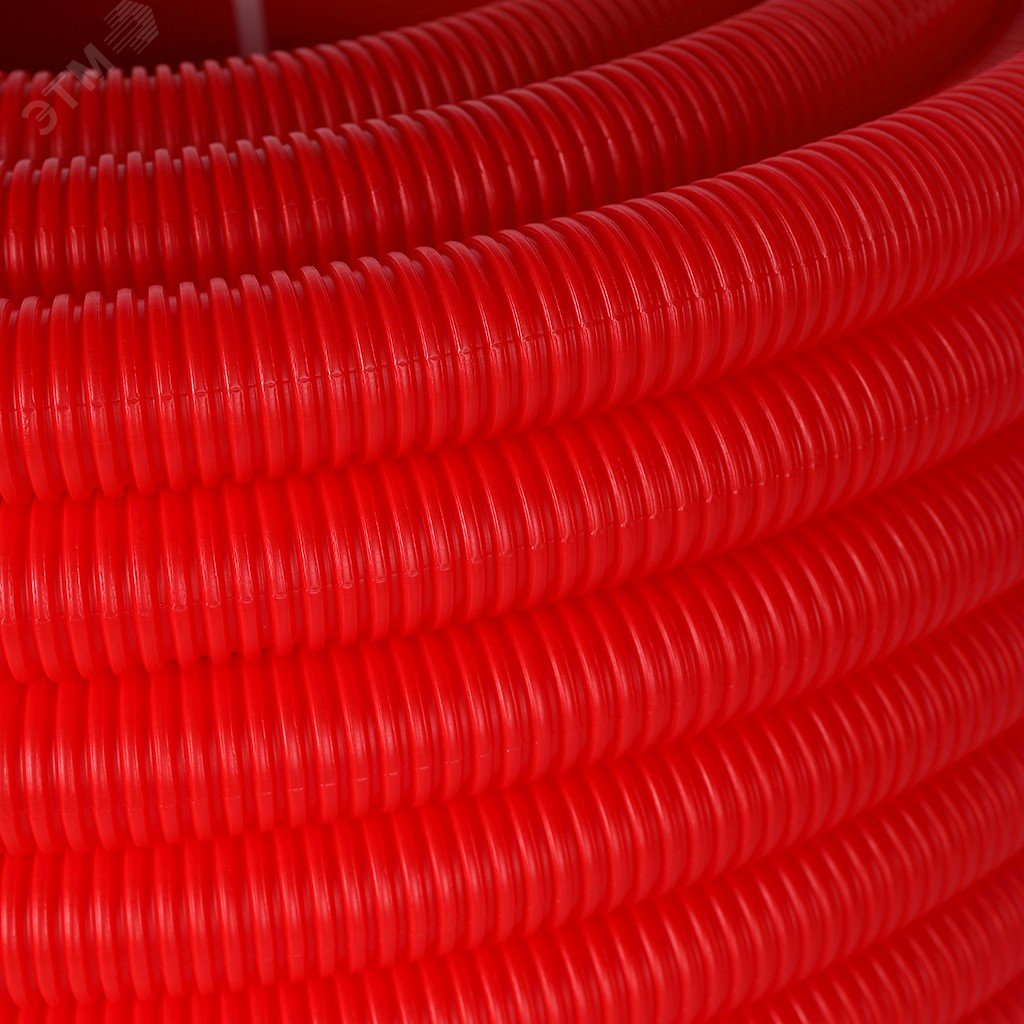 Труба гофрированная ПНД, цвет красный, наружным диаметром 35 мм для труб диаметром 25 мм SPG-0002-503525 STOUT - превью 6