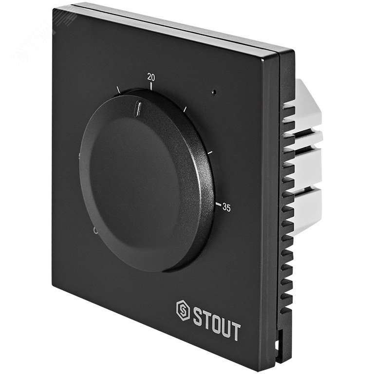 Изображение товара Универсальный термостат 3А ON/OFF черный для автоматического контроля температуры