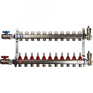 Изображение товара Коллектор из нержавеющей стали в сборе с расходомерами 11 вых. (шт)