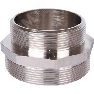 Ниппель 3'X2'1/2 НН переходной никелированный - фото 1