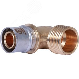 Угольник ВН 1'х26 переходной, для металлопластиковых труб прессовой - фото 1