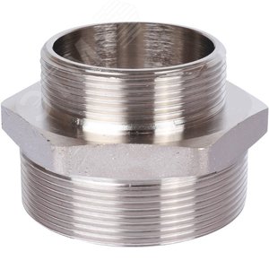 Ниппель 2'1/2X2 НН переходной никелированный - фото 1