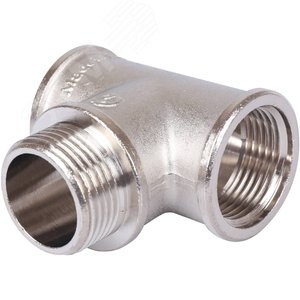 Тройник ВНВ никелированный 1'x1'x1' - фото 1