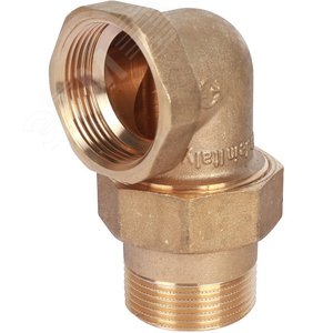 Соединение разъемное угловое 'американка' ВН, уплотнение под гайкой o-ring кольцо 1'1/4 - фото 1