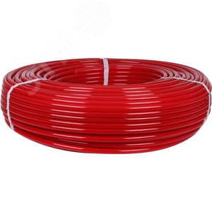 Труба PEX-a из сшитого полиэтилена 16х2,0, с кислородным слоем, красная, бухта 300 метров