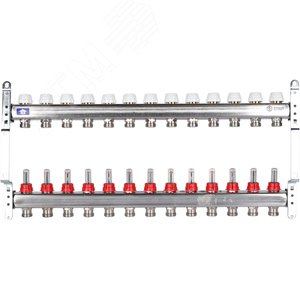 Коллектор из нержавеющей стали с расходомерами 13 вых. - фото 2