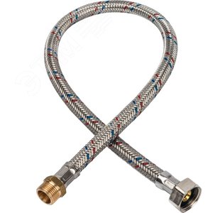 Изображение товара Подводка гибкая для воды НР 3/8' х ВР 1/2' длина 60 см (шт)